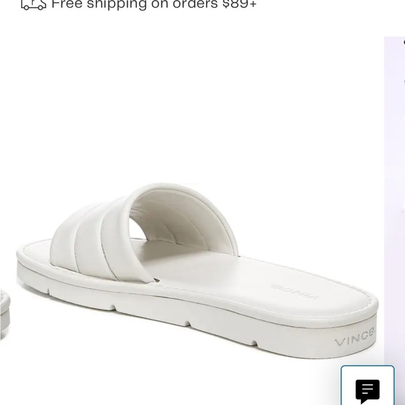 Vince Shoes - White Vince Slides